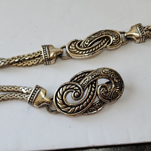 Brighton Swirl and Chain Vintage Belt Size Large‎ - Picture 5 of 6